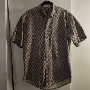New River Men's Paisley Patterned Short Sleeve Shirt